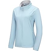 33,000ft Women's Lightweight Softshell Jacket Fleece Lined Windbreaker Waterproof Warm Jacket for Running Golf Hiking
