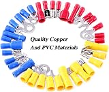 GLARKS 540pcs Insulated Crimp Terminals Kit Butt Bullet Spade Ring Connectors view 5