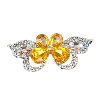 Amazon Com Fashion Women Elegant Korean Style Rhinestone Barrette