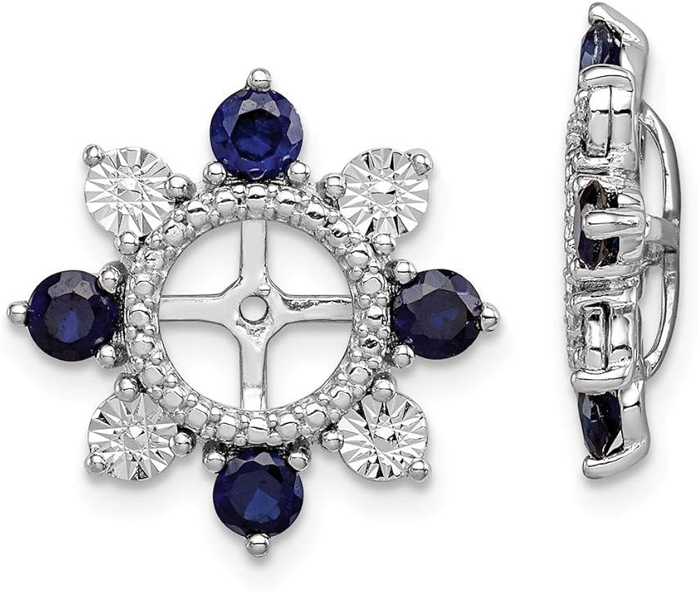 Roy Rose Jewelry Sterling Silver Created Blue Sapphire Sapphire