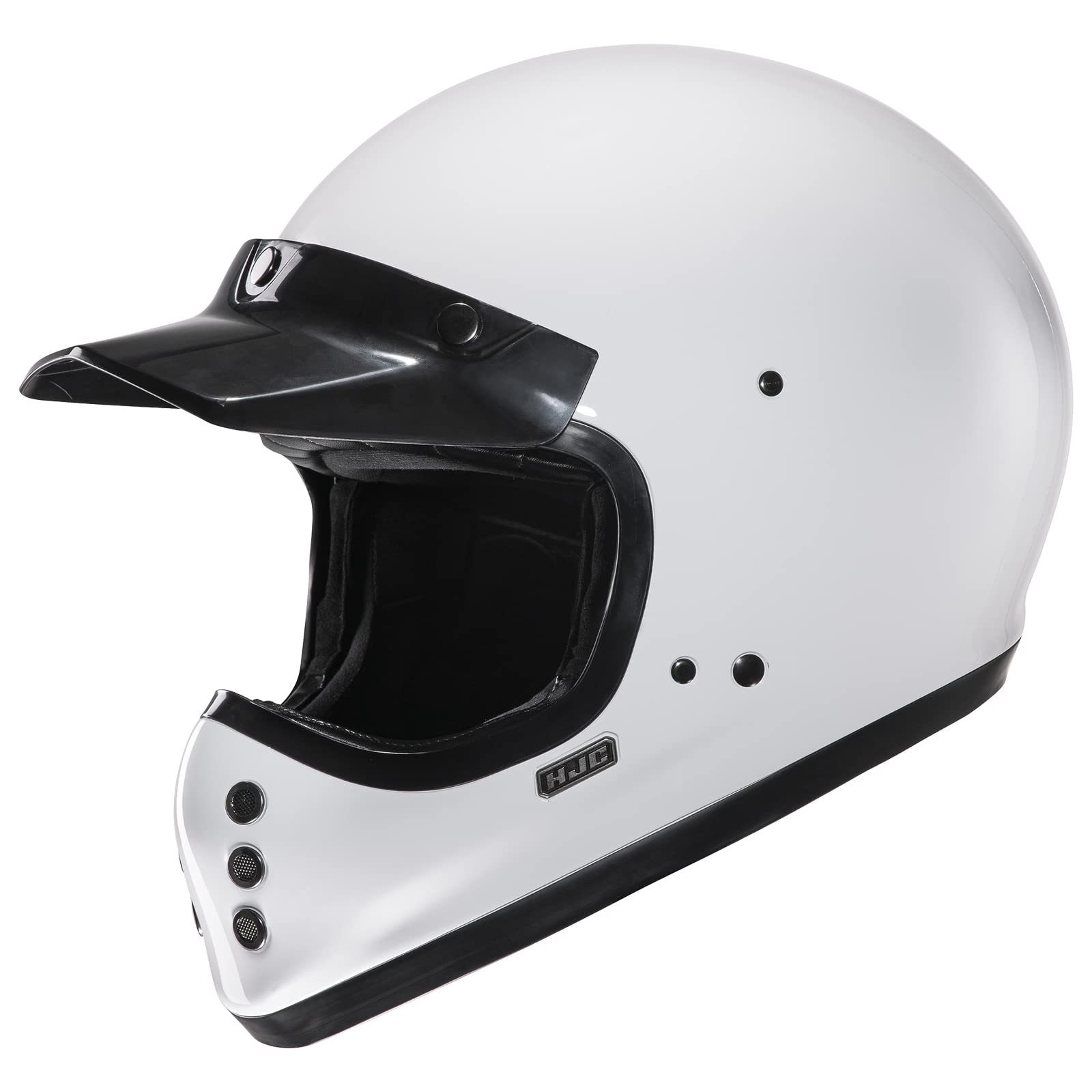 HJC V60 Men's Cruiser Motorcycle Helmet - White
