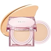 CLIO Kill Cover Mesh Glow Cushion Foundation ([Refill Included] 15g*2, 24W SAND), Glass Skin, Long-Lasting, Lightweight, Buildable Coverage, Glowy Skin Makeup