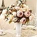 SHINE-CO LIGHTING Artificial Peony Silk Flowers Bouquet Glorious Moral for Home Office Decoration and Weddings (Light Pink)