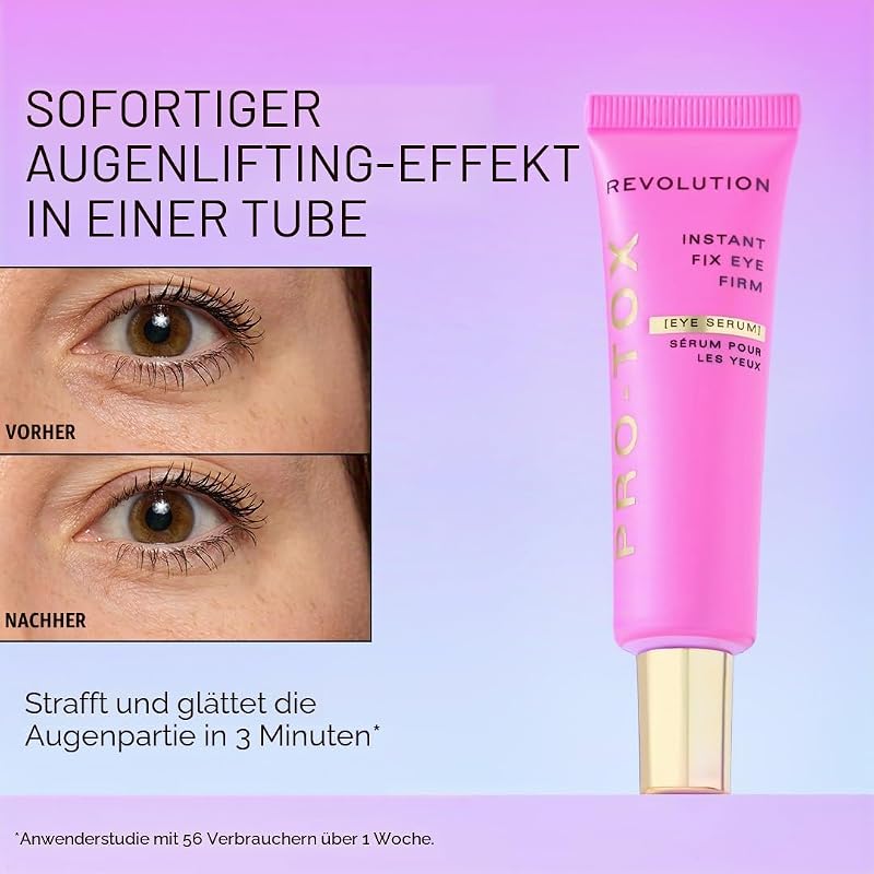 Revolution, Pro-tox Glättendes Gesichtsserum, Anti-Falten Serum gegen Feine Linien mit Peptiden, Dermatologisch Getestet, Vegan & Tierversuchsfrei, 30 g