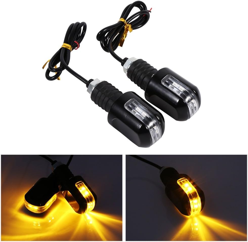VGEBY Motorcycle Turn Signals Lights Universal 6 LED Waterproof Turn