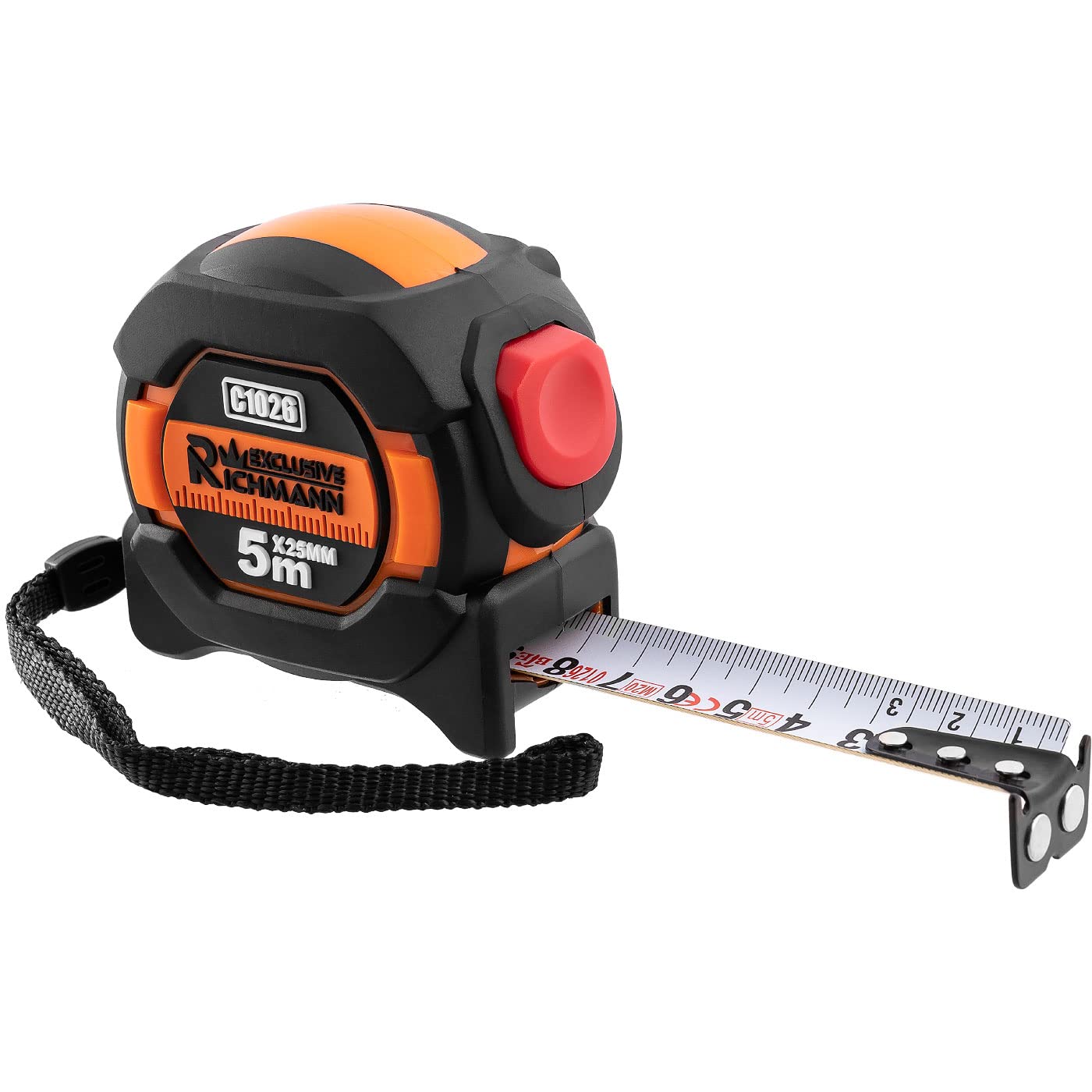 Tape Measure Tape Measure Tape Measure Roll Tape 3 m 5 m 8 m Magnetic Nylon Roll Measure Auto Stop Class 1 (5 m / 25 mm)