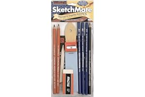General's SketchMate Graphite & Charcoal Drawing Kit w/Artist Accessories