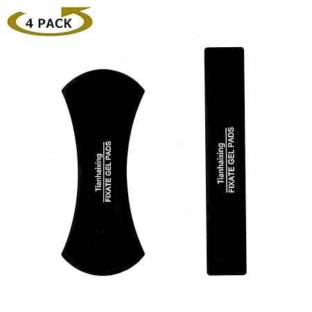 [4 Pack]chinatmax Nano Gummi Fixieren Sticky waschbar Pads Sticky Auto Gel Anti Rutsch Halter für mehrere nutzt, Auto GPS, Kü