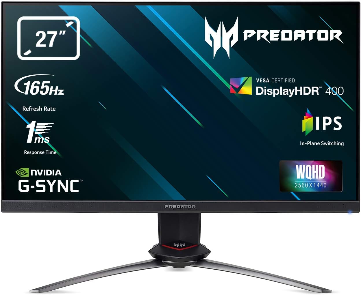 Predator Gaming Monitor-XB273UGS- 27"-(QHD)2560 x 1440@165