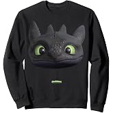 DreamWorks Dragons Toothless Night Fury Big Face Costume 3D Sweatshirt