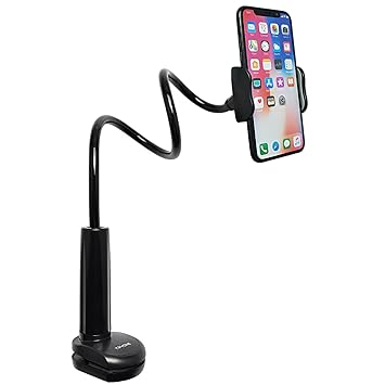 Tryone Handy Halterung, Schwanenhals Halter - der Flexible Arm verstellbar Halter im Bett Ständer für iPhone Serie/Samsung Ha