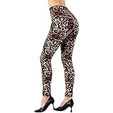 Ndoobiy Printed Leggings Basic Workout Yoga Pants Buttery Smooth Womens Leggings