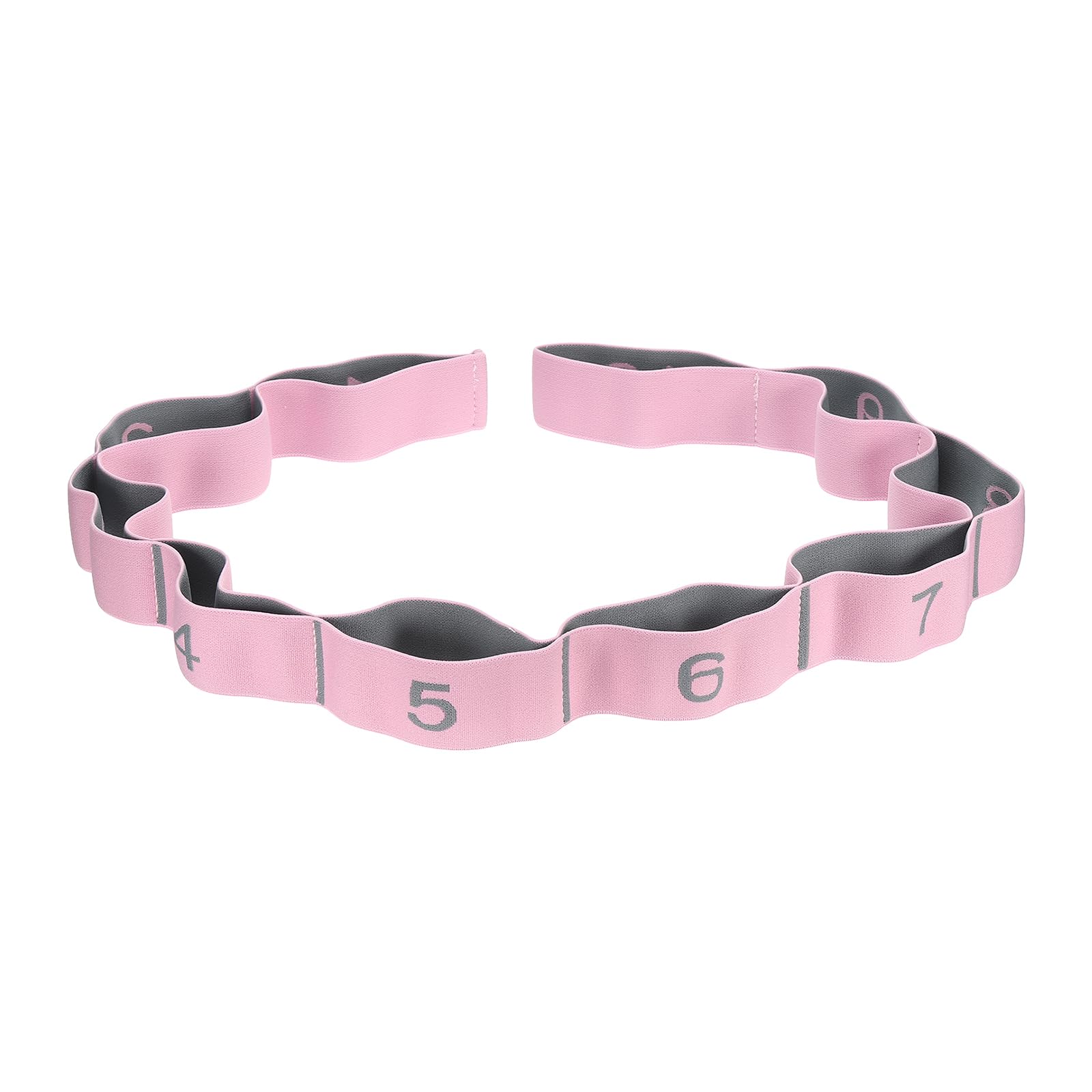 PATIKIL Exercise Bands, 49.2 Inch 1 Pcs Yoga Stretching Strap Latin Elastic Bands for Physical Dance Stretch Pilates Resistance Bands for Working Out, Light Pink