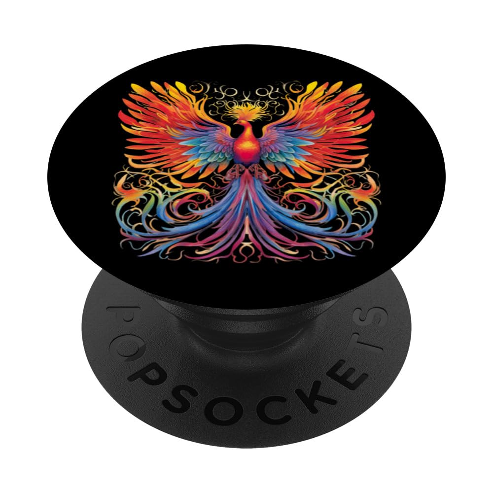 Phoenix Fire Inspirational Fantasy PopSockets Swappable PopGrip