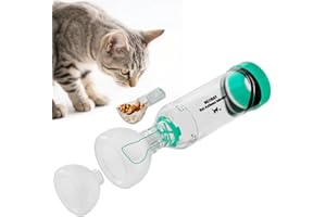 Neobay Cat Inhaler Spacer with Unique Panic Soother & Sensitive Breath Indicator – Designed for Cats with Asthma & Respiratory Issues, Includes 2 Cat Inhaler Masks