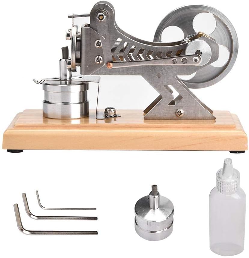 Wifehelper LED Air Stirling Engine Funny Education Electricity Power Generator Model Education Model Toy Kit - Image 3