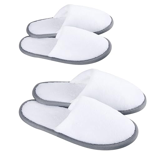 Spa Slippers, Closed Toe(12 Pairs 6L,6M) Disposable Indoor Hotel