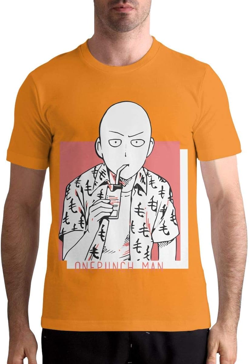 One Punch Men's Crewneck Ultra Cotton Short Sleeve Adult TShirt Black