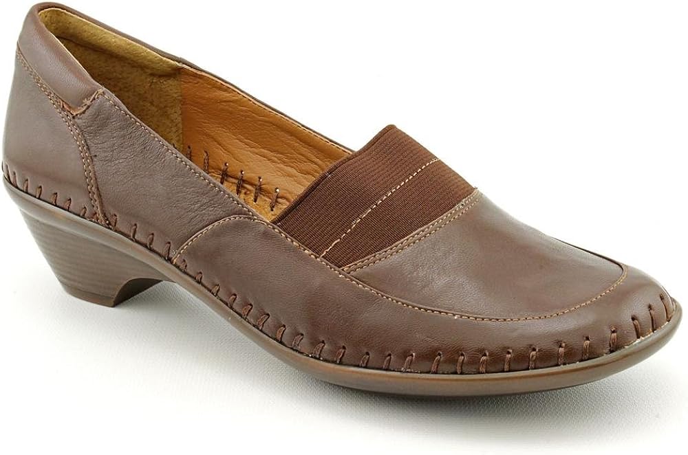 Easy Spirit Early Day Womens X Wide Leather Loafers Shoes Loafers & SlipOns