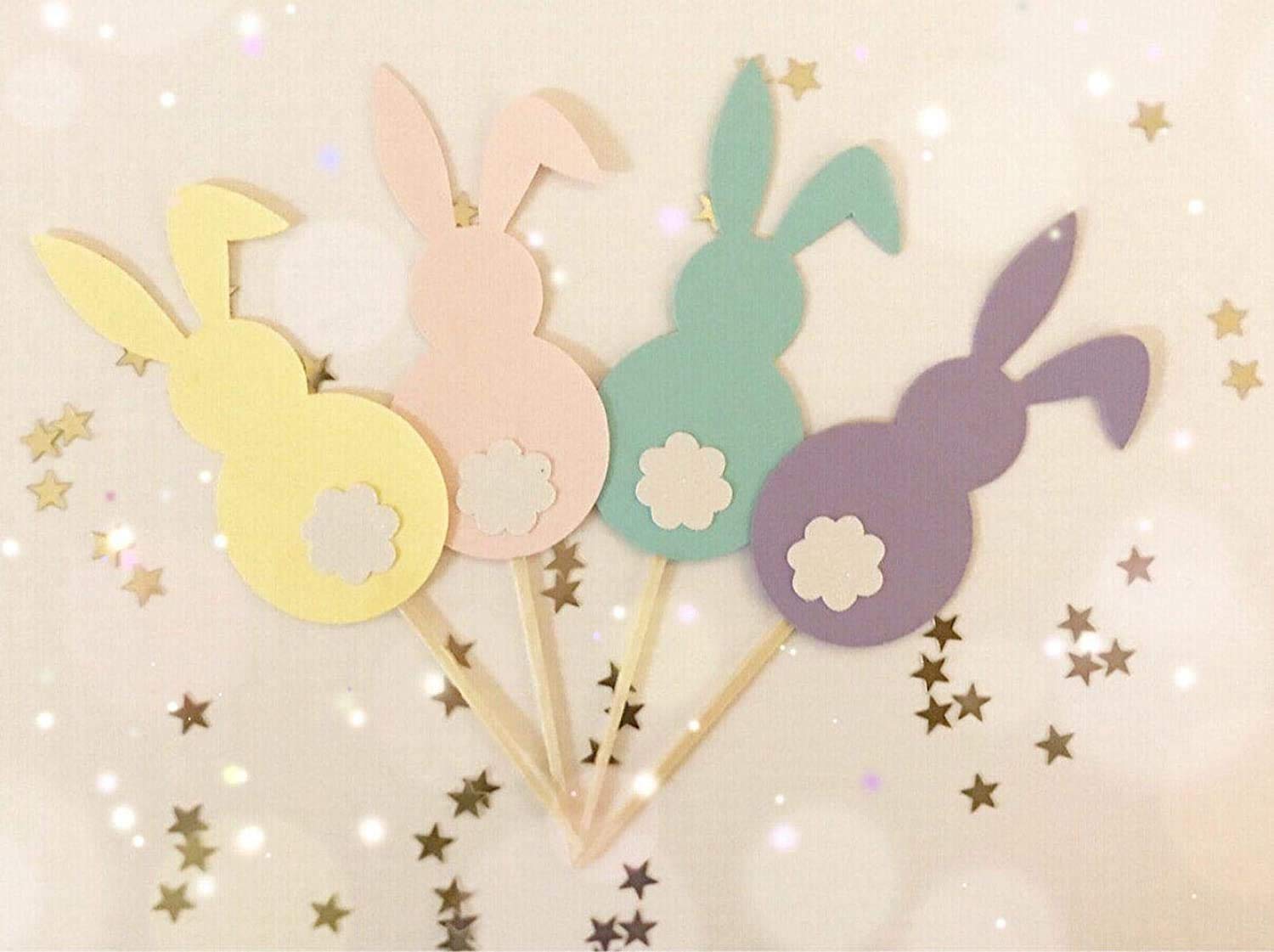 Confetti - Easter Bunny Cupcake Topper | Bunny Turning One Toppers | Bunny Turning One Decor | Easter Decor | Easter Parties | Bunny Birthday Party