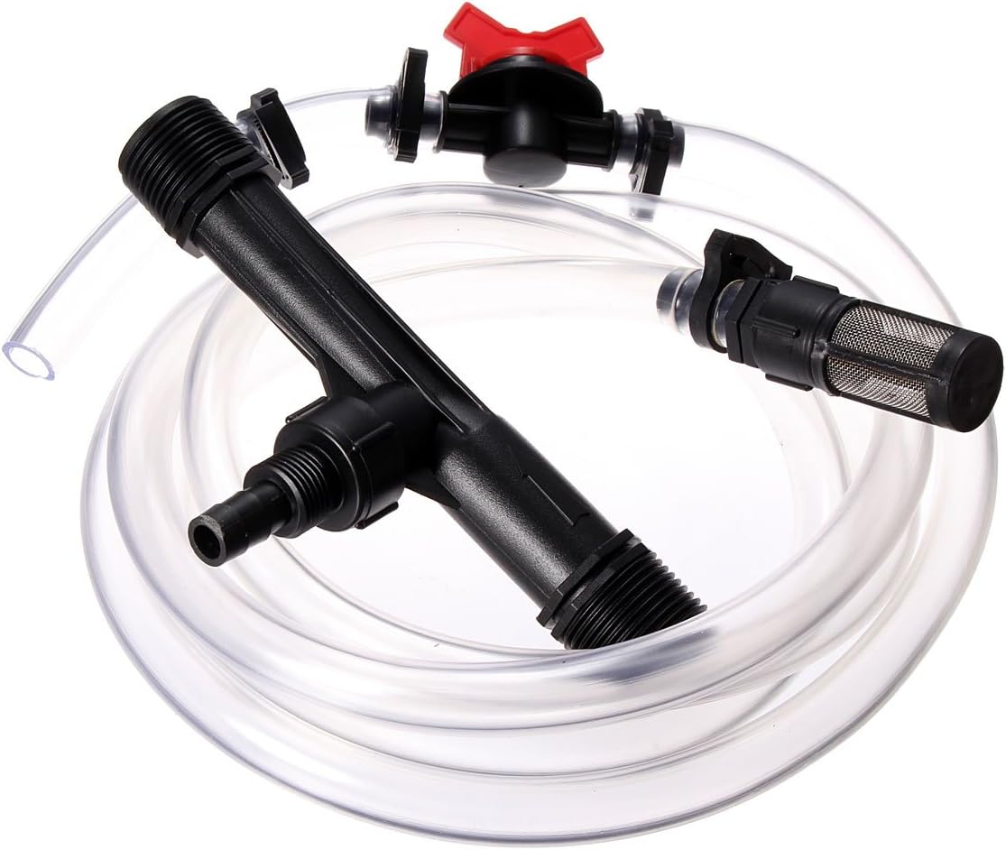 AGSIVO Irrigation Venturi Fertilizer Injectors Device Water Pumping Tube with Filter Screen (1'')