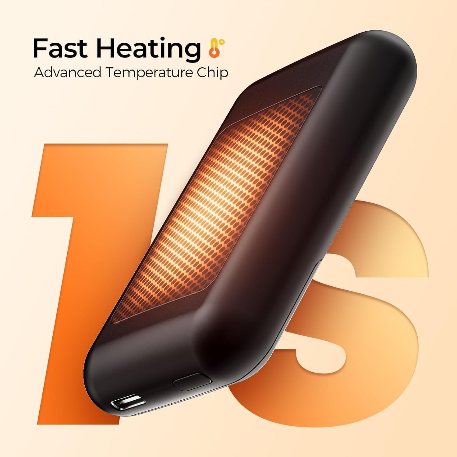 Hotdot Hand Warmers Rechargeable, Heat Levels (104–131°F), Real-Time Temp & Battery Display, Electric Hand Warmers, Fast Heating, Fits in Gloves/Pocket, Gifts for Women & Men