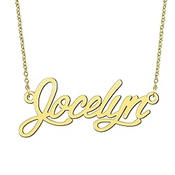 BYBWBL Jocelyn Name Pendant Necklace 18k Gold