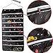 MOT Global Hanging Jewelry Organizer Holder Bag Double Sided Storage 56 Pockets with Zipper (Hanger Included)