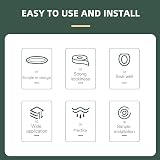 Angoily Toilet Seal Flange Ring Wax Bowl Gasket for Gas Odor Watertight Khaki view 9