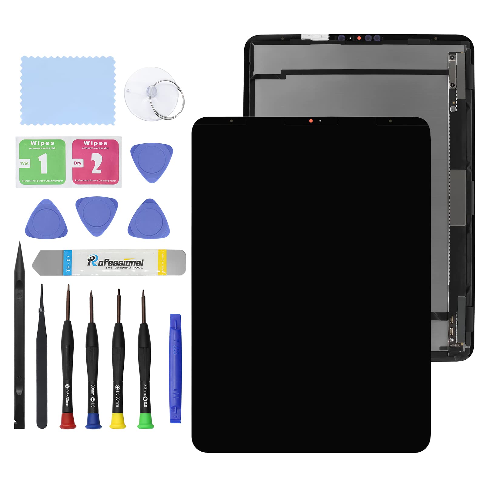 Photo 1 of 11" New Screen Replacement for iPad Pro 11 2nd Gen A2068 A2230 A2228 A2231 (2020) LCD Display Touch Glass Screen Digitizer Panel Assembly Replacement Part with Tools