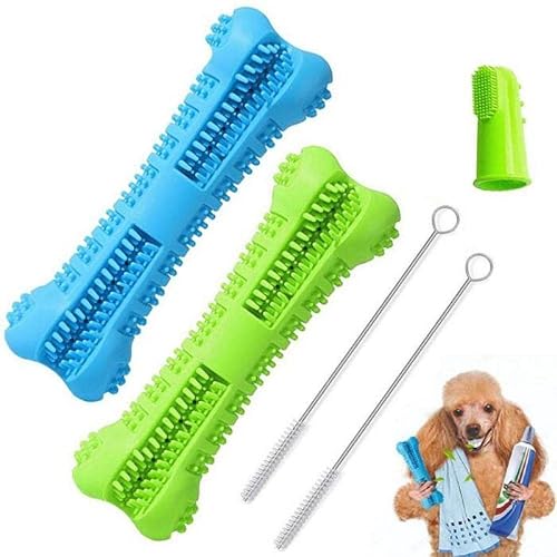 BAGEN Dog Toothbrush Stick Pack Dog Chew Toys for Small and