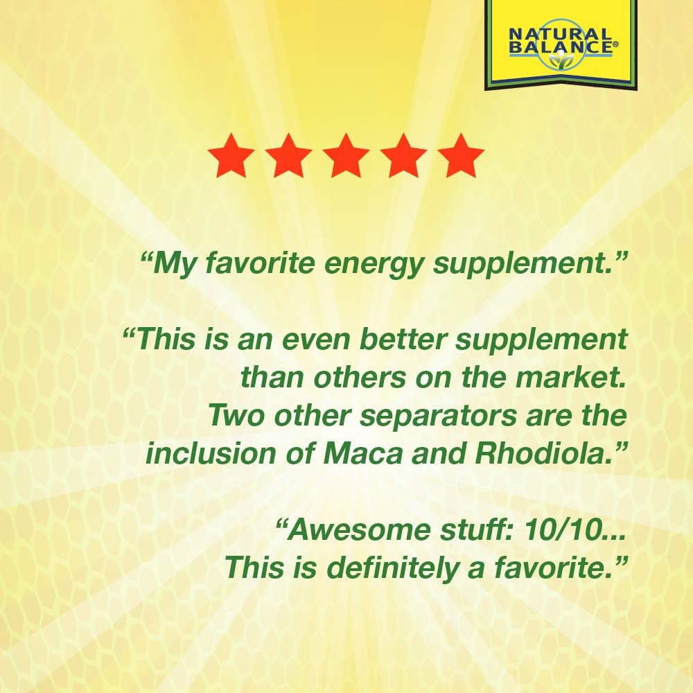 Natural Balance 2000 mg Ginseng Powermax 6x Herbal Supplement, 50 Count: Health & Personal Care