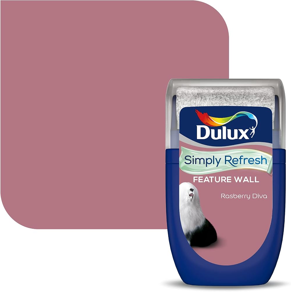 Dulux Simply Refresh Raspberry Diva Feature Wall Matt Emulsion Paint 30ml