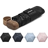 G4Free Mini Travel Folding Umbrella for Purse, Compact UPF 50+ UV Protection Sun & Rain Small Umbrella, Lightweight Portable Parasol Fits in Pocket, Wallet for Women Men