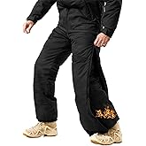 OCANXUE Tactical Pants for Men Thermal Waterproof Snow Ski Hiking Pants Warm Winter Windproof Cargo pants with Side Zipper