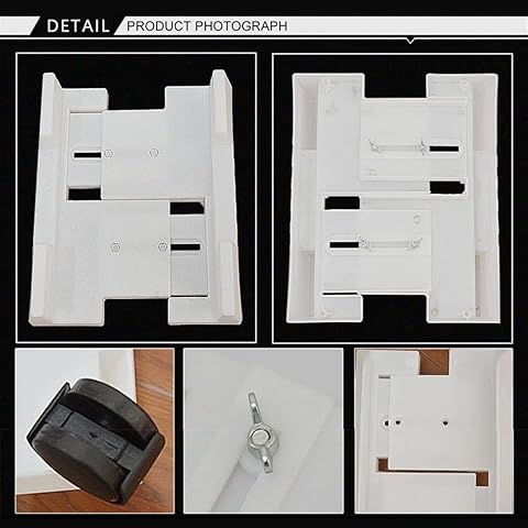 Soporte CPU equipo de torre soporte de la compra del piso PC del soporte del sostenedor de la CPU con 4 Ruedas de Fundición debajo del escritorio, ajusta a la mayoría de PC o de la computadora,Blanco