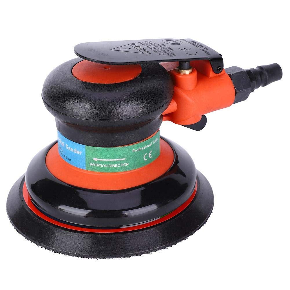 Professional Pneumatic Sander Heavy Duty Polishing Tool with Installation Wrench for Car, Boat, Stone - Portable Hand Sander for Sanding, Buffing, Polishing - Durable Design for Auto Bodywork