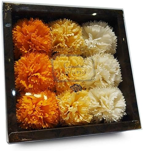 Amazon Co Jp 花のカタチの入浴料 カーネーション バスフレグランス フラワーフレグランス バスフラワー オレンジ ビューティー