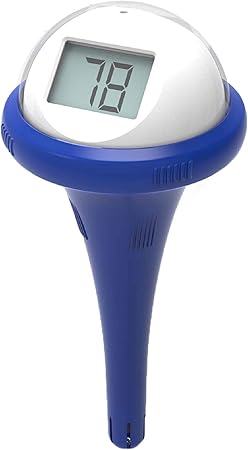 Game 14900 6pdq E 01 Floating Digital Pool Thermometer With Lcd Screen Blue Amazon Ca Patio Lawn Garden