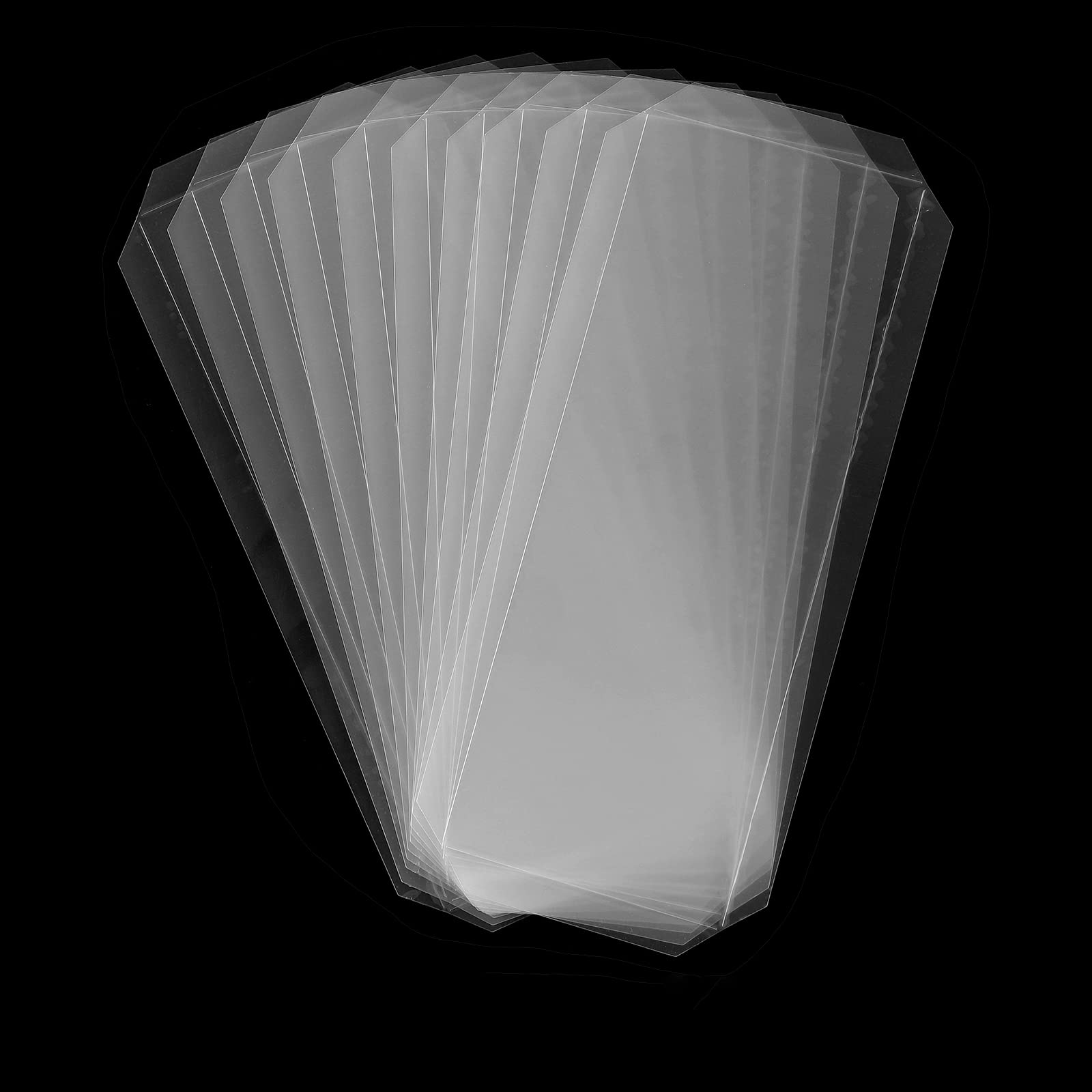 10 Pack Slimline Flat Shaker Covers for Card Making - 3"x8" Transparent Acetate Sheets for Shaker Cards - Arts & Crafts Projects