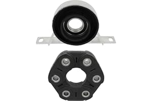 SCITOO 26117511454 26127501257 Driveshaft Flex Disc Joint and Center Support Bearing Fit For BMW 318ti 323Ci 325Ci 325e 630CS