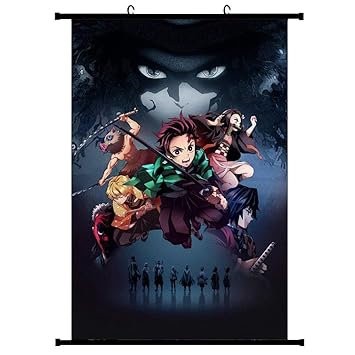 Buy Hommall Anime Demon Slayer Kimetsu No Yaiba Characters Ace Home Decor Poster Wall Scroll Hanging Painting H02 Online At Low Prices In India Amazon In