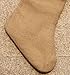 DLWedding Handmade Burlap Christmas Stocking Natural Jute Holiday Decoration with Rose Decor 15