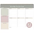 Weekly To Do List Notepad, Undated Planner with 52 Sheets (8.5''x11''), Desk Weekly Planner for Women & Man, Home School & Wo