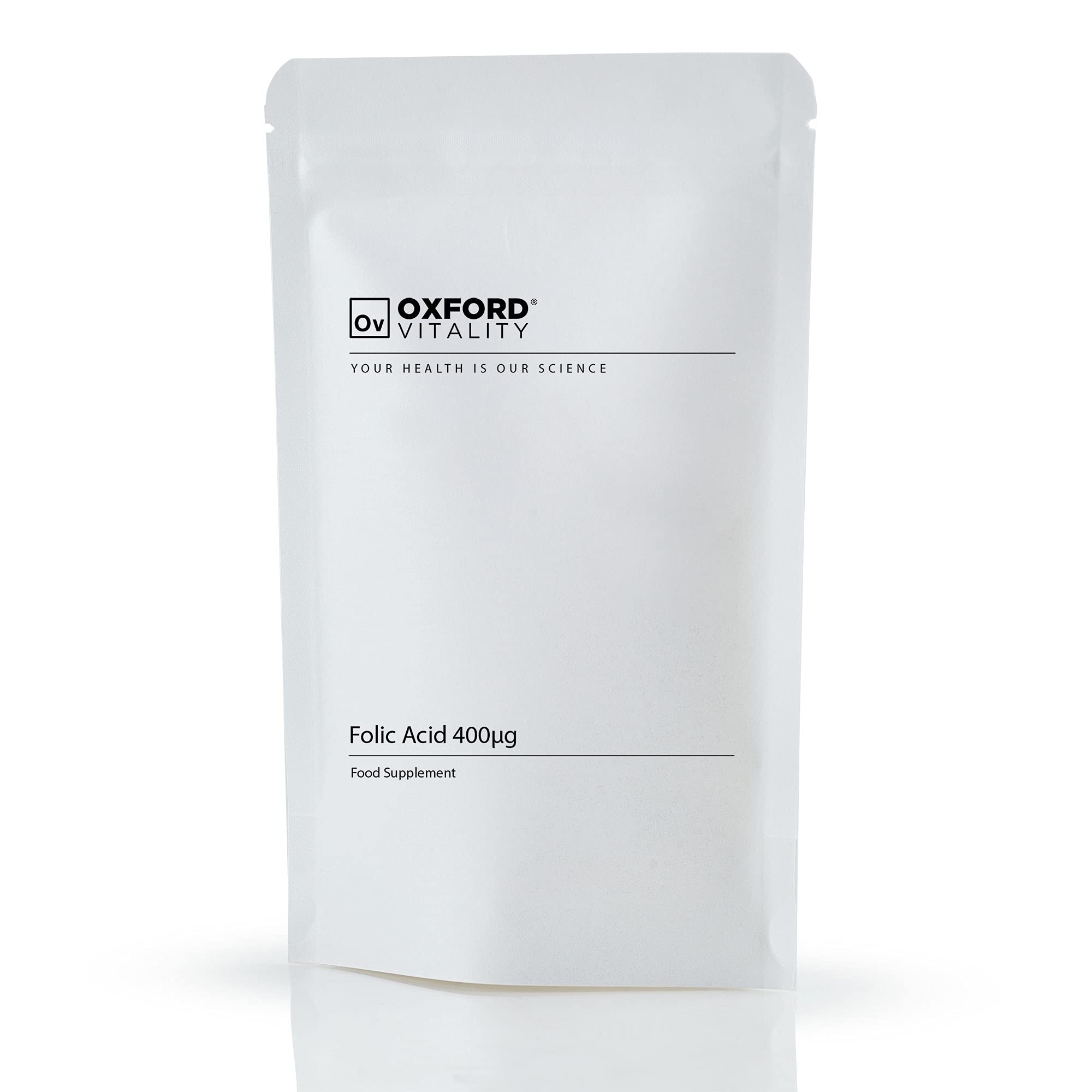 Folic Acid Tablets | 400μg Pre Pregnancy Vitamin Tablets | Oxford Vitality