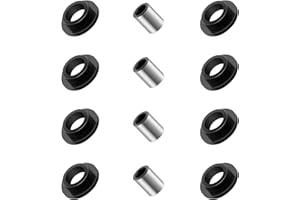 JAVIK 8 Pieces Shock Bushing 4 Pieces Bearing Sleeve Kits 0604-310 0403-028 for Arctic Cat 250 300 375 400 500 650 700 Bearcat 454