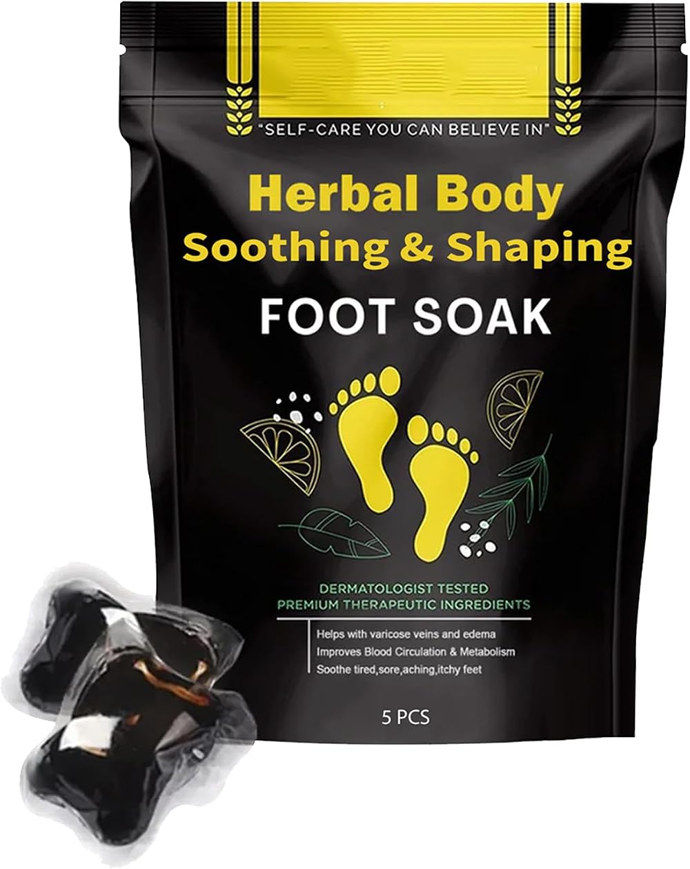 KOAHDE Herbal Detox Cleansing Foot Soak Beads Natural Relieve Stress Improve