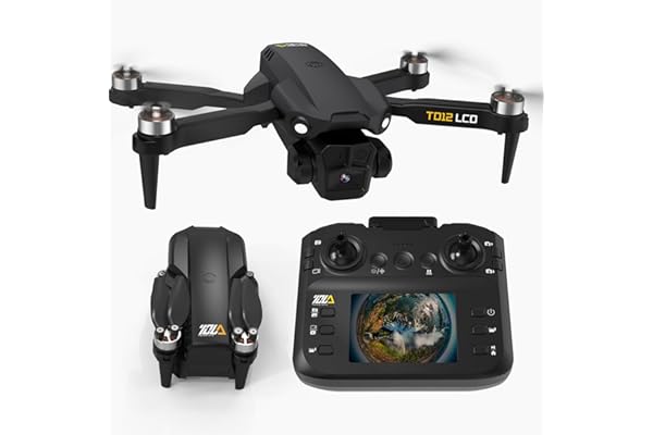 Drone with Camera LCD Screen RC FPV Drone with Brushless Motor Professional Live Video UHD, Drones for Adults Foldable Mini Q