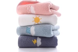 Heikrdo Ultra Absorbent & Soft Cotton Hand Towels (4-Pack,14 * 29Inch) for Hand,Face,Gym and Spa (4 Pack Hand Towels Set)