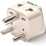 Orei Grounded Universal 2 in 1 Plug Adapter Type D